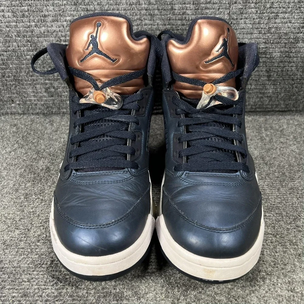 Jordan Air Jordan 5 Retro Bronze Shoes Mens Size 10.5 Blue Basketball 136027-416